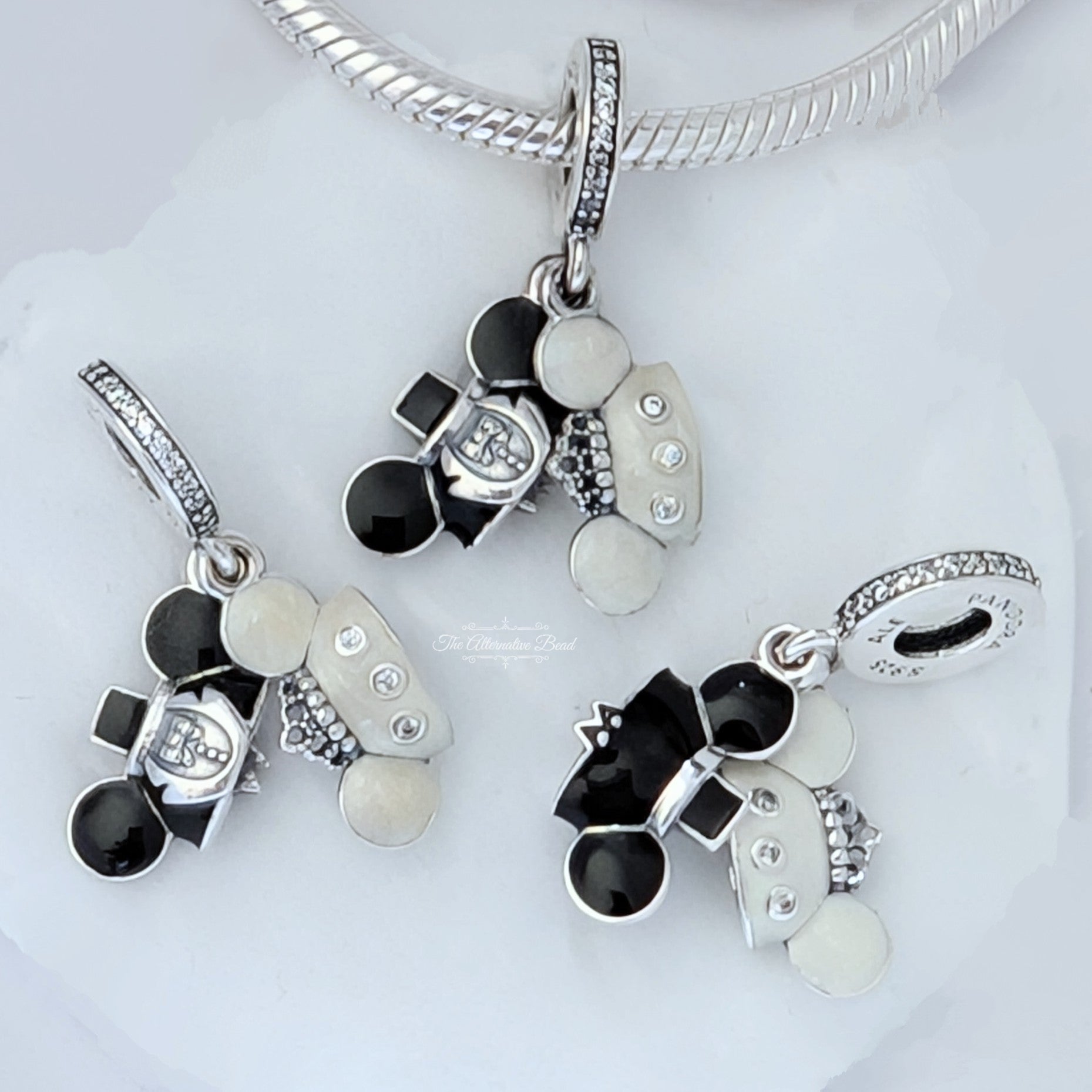Pandora Disney Parks Mickey & Minnie Wedding Dangle Charm
