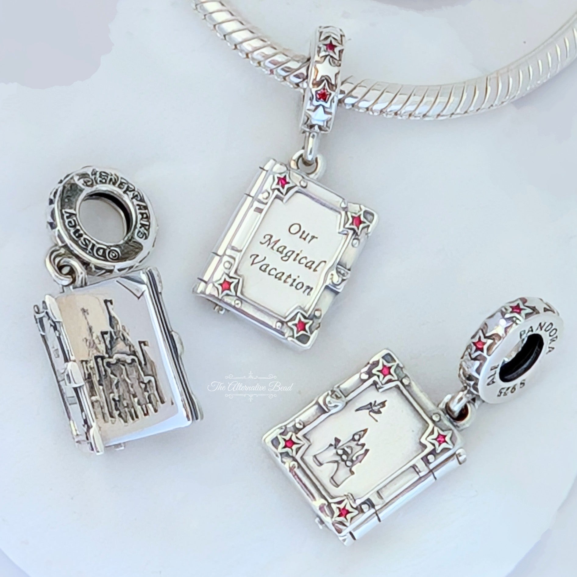Pandora Disney Parks Our Magical Vacation Book Dangle Charm