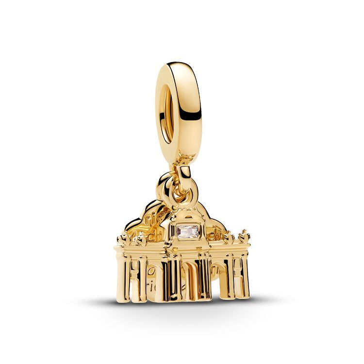 Pandora Golden Puerta de Alcalá Dangle Charm (763921C01) - TAB