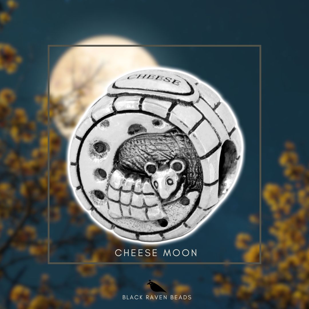 A Little Slice of Heaven: The New Cheese Moon from Black Raven Beads! 🧀✨