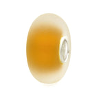 Elfbeads Honey Orange Frost orange; silver glass Bead by The Alternative Bead. Your official Elfbeads Retailer from Germany