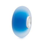 Elfbeads Ocean Blue Frost blue; silver glass Bead by The Alternative Bead. Your official Elfbeads Retailer from Germany