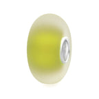 Elfbeads Pear Frost yellow; silver glass Bead by The Alternative Bead. Your official Elfbeads Retailer from Germany