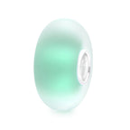 Elfbeads Teal Green Frost green; silver glass Bead by The Alternative Bead. Your official Elfbeads Retailer from Germany