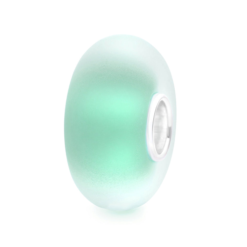 Elfbeads Teal Green Frost green; silver glass Bead by The Alternative Bead. Your official Elfbeads Retailer from Germany