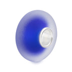Elfbeads Deep Blue Frost blue; silver glass Bead by The Alternative Bead. Your official Elfbeads Retailer from Germany