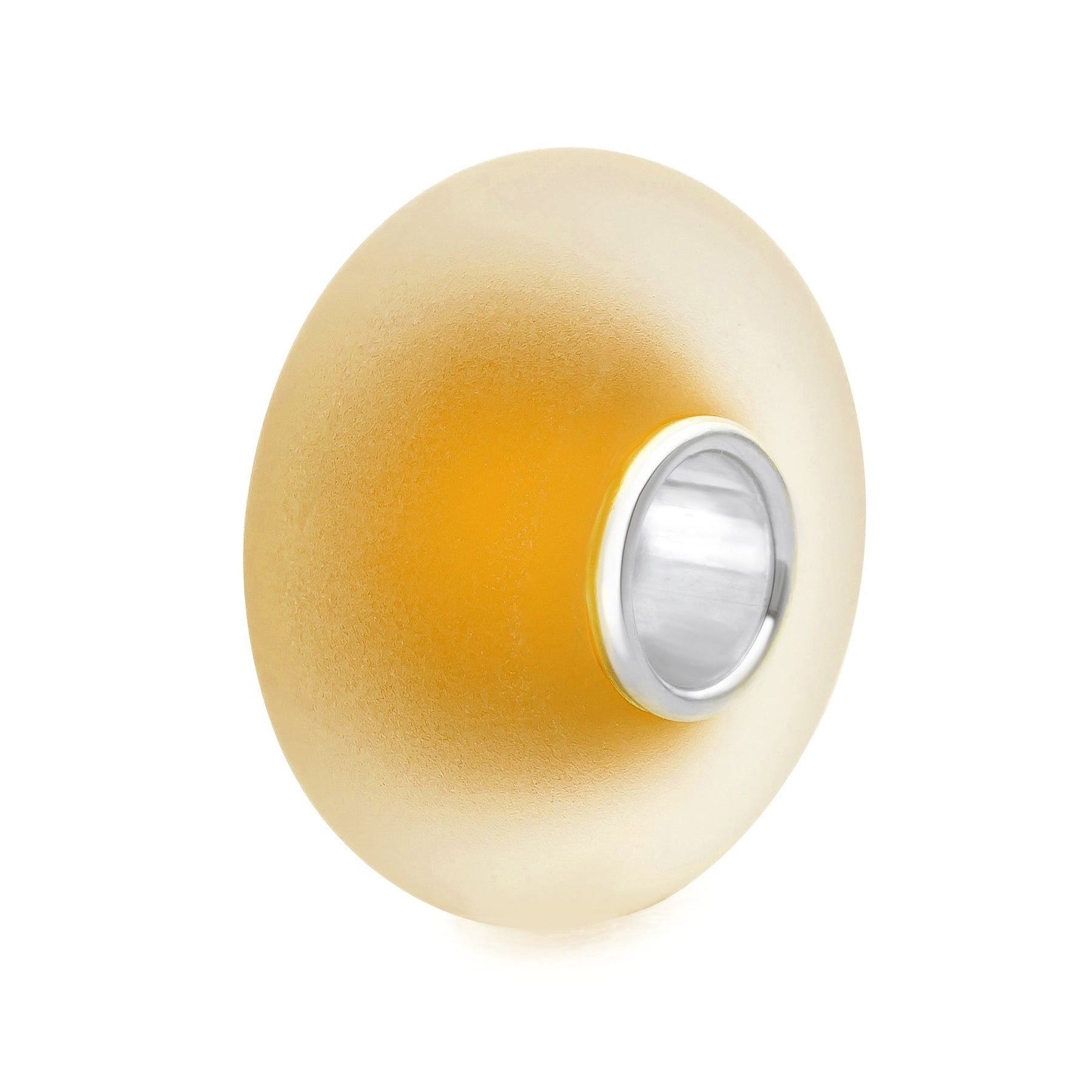 Elfbeads Honey Orange Frost orange; silver glass Bead by The Alternative Bead. Your official Elfbeads Retailer from Germany