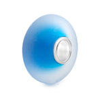 Elfbeads Ocean Blue Frost blue; silver glass Bead by The Alternative Bead. Your official Elfbeads Retailer from Germany