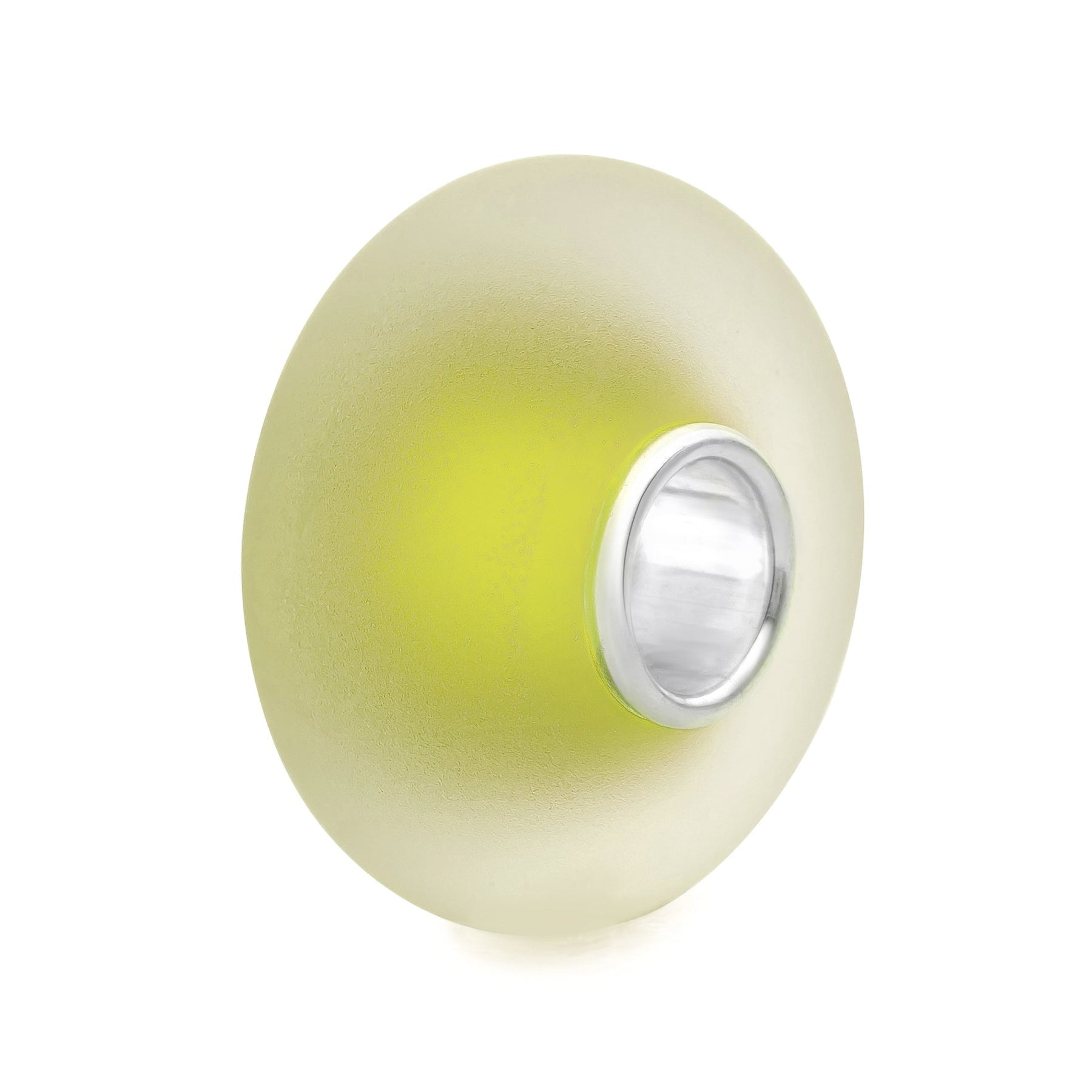 Elfbeads Pear Frost yellow; silver glass Bead by The Alternative Bead. Your official Elfbeads Retailer from Germany