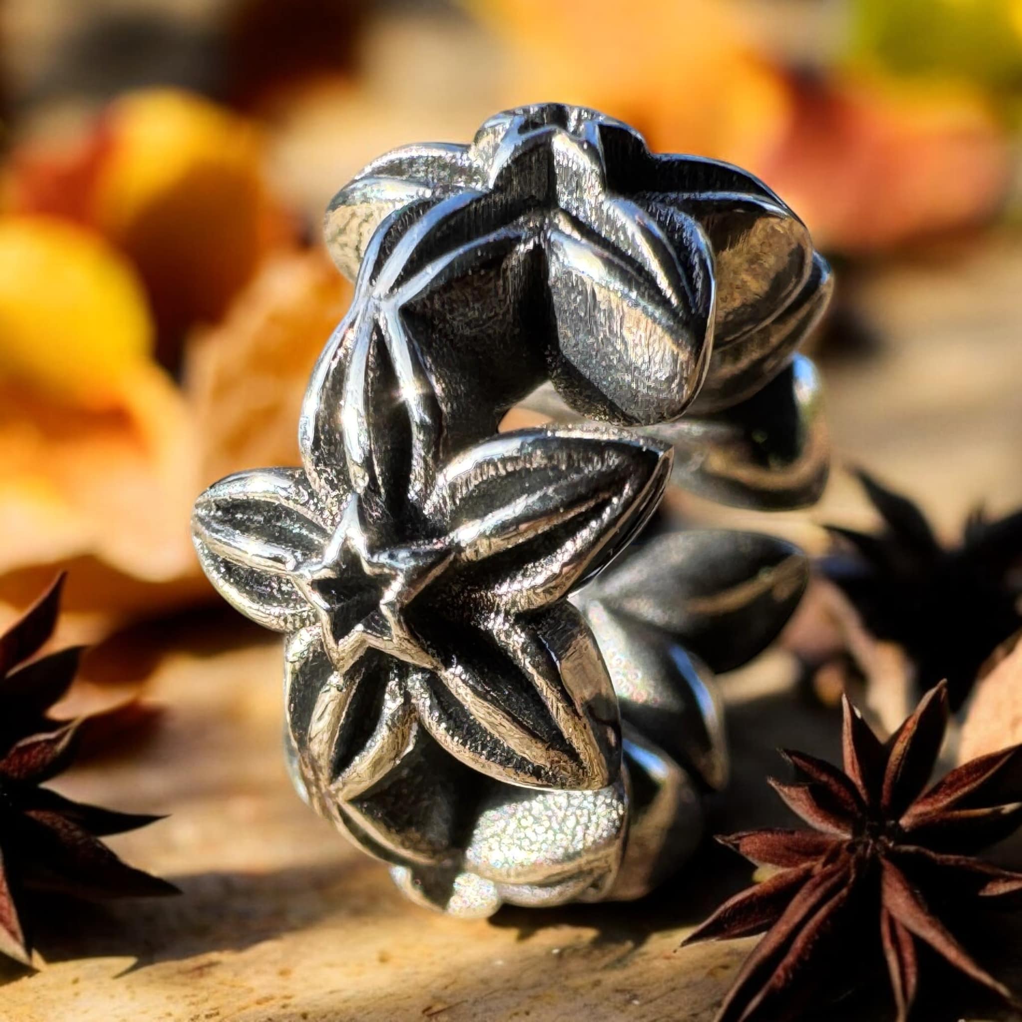Ogerbeads Star Anise 2.0 silver sterling-silver Bead by The Alternative Bead. Your official Ogerbeads Retailer from Germany