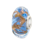 Elfbeads Forget-Me-Not Gold Sprinkles Roll blue; silver glass Bead by The Alternative Bead. Your official Elfbeads Retailer from Germany
