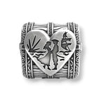 VIP-CHARMS The Treasure of Two Hearts Bead silver sterling-silver Bead by The Alternative Bead. Your official VIP-CHARMS Retailer from Germany