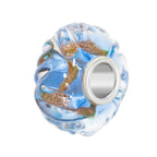 Elfbeads Forget-Me-Not Gold Sprinkles Roll blue; silver glass Bead by The Alternative Bead. Your official Elfbeads Retailer from Germany