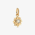 Pandora Sun 14k gold-plated pendant with clear cubic zirconia (368793C01) gold sterling-silver and gold Dangle by The Alternative Bead. Your Jewelry Retailer from Germany