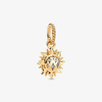 Pandora Sun 14k gold-plated pendant with clear cubic zirconia (368793C01) gold sterling-silver and gold Dangle by The Alternative Bead. Your Jewelry Retailer from Germany