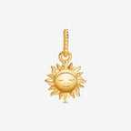 Pandora Sun 14k gold-plated pendant with clear cubic zirconia (368793C01) gold sterling-silver and gold Dangle by The Alternative Bead. Your Jewelry Retailer from Germany