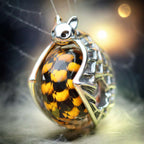 Ogerbeads Mr. Spiderbat – Glass Bead Excluded silver sterling-silver Bead by The Alternative Bead. Your official Ogerbeads Retailer from Germany