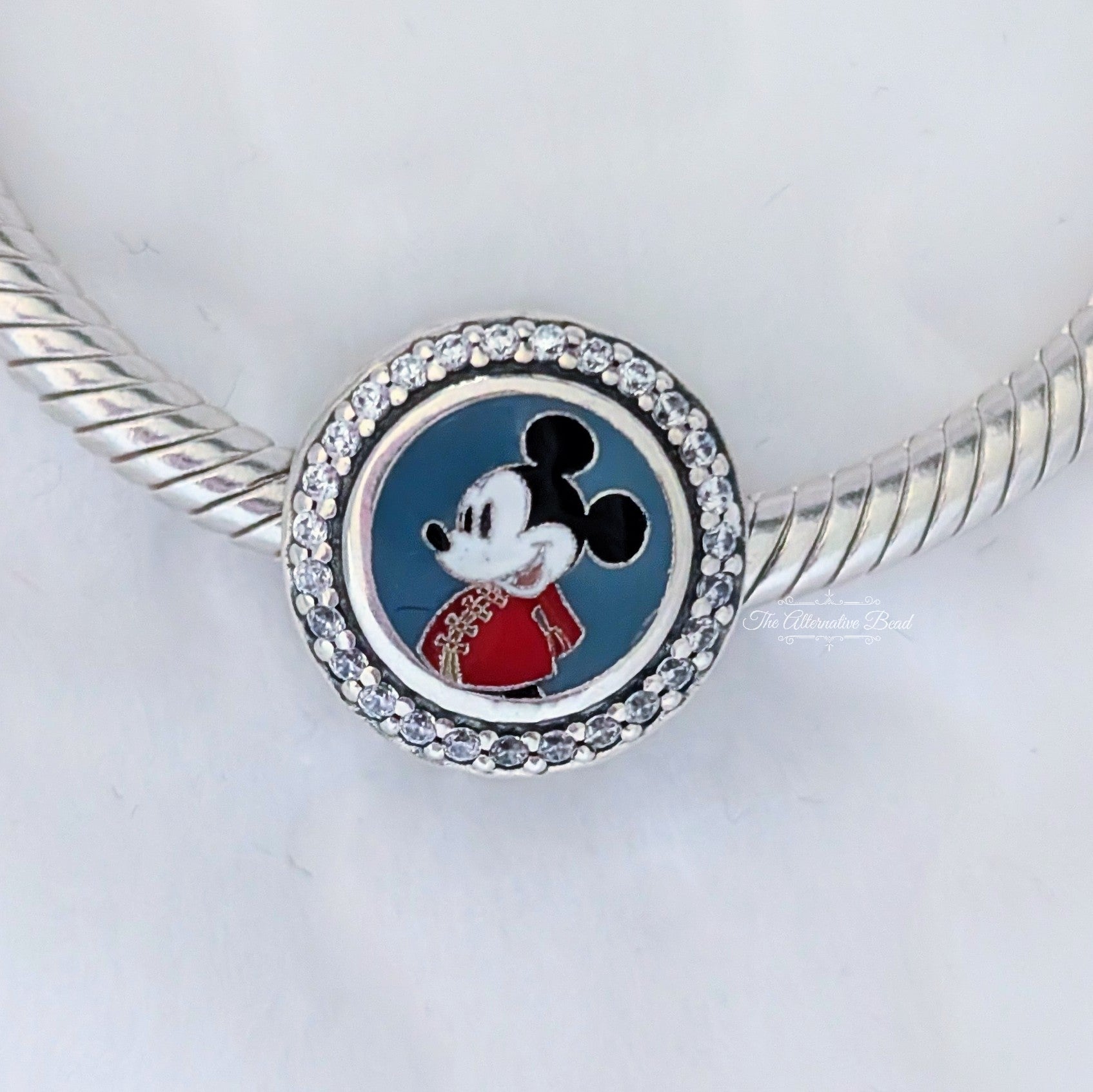 Disney x Pandora Mickey Mouse China (EPCOT World Showcase) silver and red and white and blue sterling-silver and enamel Bead by The Alternative Bead. Your official Disney x Pandora Retailer from Germany