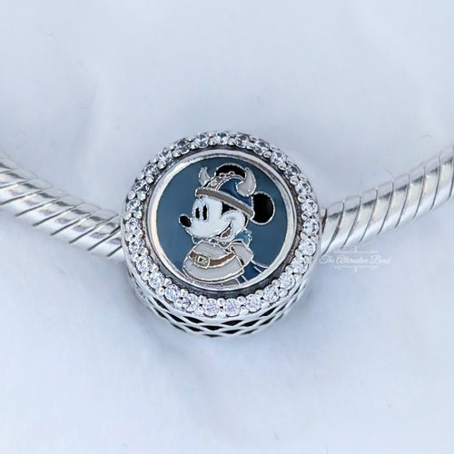Disney x Pandora Mickey Mouse Norway (EPCOT World Showcase) silver and blue and beige sterling-silver and enamel Bead by The Alternative Bead. Your official Disney x Pandora Retailer from Germany