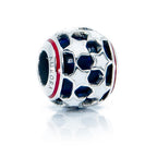 Aurora Charm Starlit Night Glass Bead blue; white; red sterling-silver; glass; enamel Bead by The Alternative Bead. Your official Aurora Charm Retailer from Germany