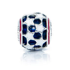 Aurora Charm Starlit Night Glass Bead blue; white; red sterling-silver; glass; enamel Bead by The Alternative Bead. Your official Aurora Charm Retailer from Germany