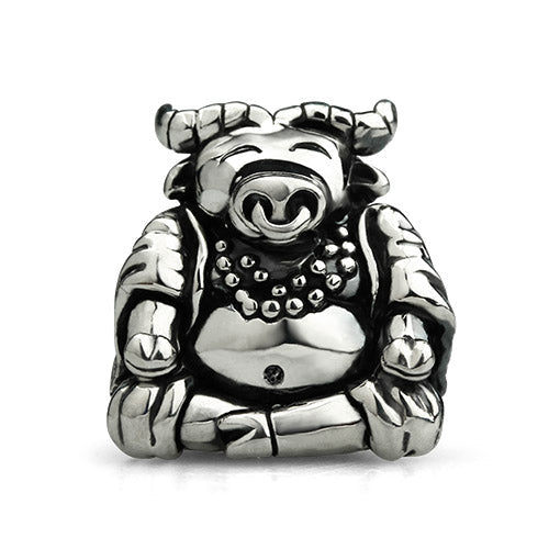 OHM Beads Year Of The Ox (Retired) (AAA146)  sterling-silver Bead The Alternative Bead