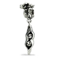 OHM Beads Two Peas In A Pod (AAF016)  sterling-silver Bead The Alternative Bead