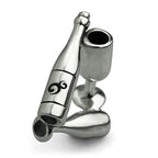 OHM Beads Red Or White (AAF017)  sterling-silver Bead The Alternative Bead