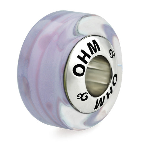 OHM Beads Mottled Mauve (AMG117)  sterling-silver Bead The Alternative Bead