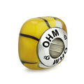 OHM Beads Patterned Awareness (AMG150)  sterling-silver Bead The Alternative Bead
