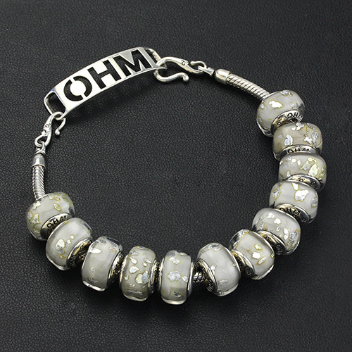 OHM Beads Be Flakey (AMG154)  sterling-silver Bead The Alternative Bead
