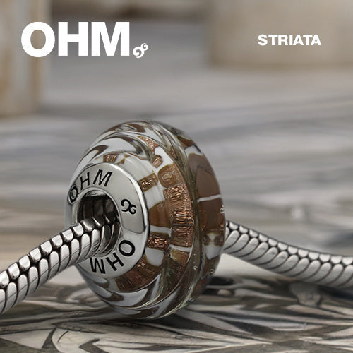  OHM Beads GOTM NO. 35 Striata Bead by The Alternative Bead 