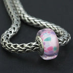 OHM Beads Dewey Buds (AMG298) pink; purple; blue glass Bead The Alternative Bead