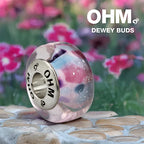 OHM Beads Dewey Buds (AMG298) pink; purple; blue glass Bead The Alternative Bead
