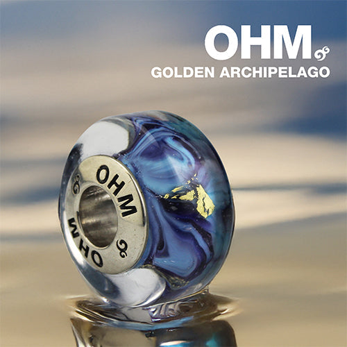  OHM Beads GOTM NO. 39 Golden Archipelago Bead by The Alternative Bead 