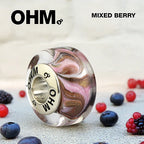 OHM Beads Mixed Berry  glass Bead by The Alternative Bead. Your official OHM Beads Retailer from Germany