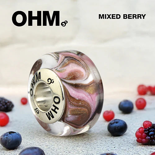 OHM Beads Mixed Berry  glass Bead by The Alternative Bead. Your official OHM Beads Retailer from Germany