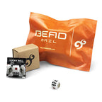 OHM Beads GOTM NO. 53 Lucky Roll white; dots glass Bead by The Alternative Bead. Your official OHM Beads Retailer from Germany