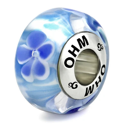 OHM Beads Remember Me blue glass Bead by The Alternative Bead. Your official OHM Beads Retailer from Germany