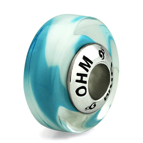 OHM Beads Wisp (Retired) blue glass Bead The Alternative Bead