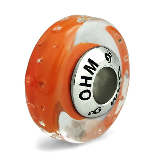 OHM Beads Slim Orange (Retired) (AMG60033)  sterling-silver Bead The Alternative Bead