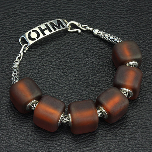  OHM Beads Ice Tea Cube Bead by The Alternative Bead 