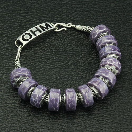  OHM Beads Heather Zinnia Bead by The Alternative Bead 