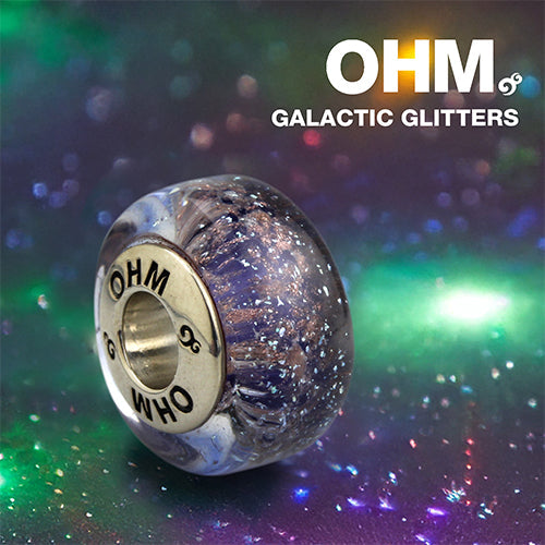 OHM Beads Galactic Glitters (AMG791)  sterling-silver Bead The Alternative Bead