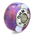OHM Beads GOTM NO. 52 Whispers From Midnight purple and pink glass Bead by The Alternative Bead. Your official OHM Beads Retailer from Germany