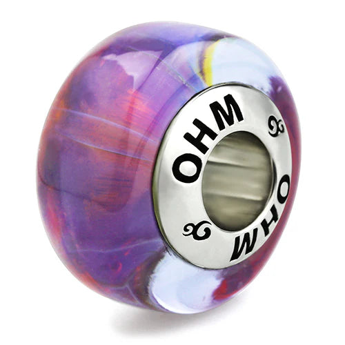 OHM Beads GOTM NO. 52 Whispers From Midnight purple; pink glass Bead by The Alternative Bead. Your official OHM Beads Retailer from Germany