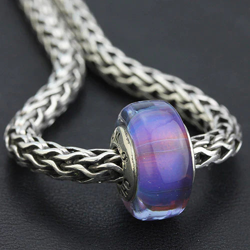 OHM Beads GOTM NO. 52 Whispers From Midnight purple; pink glass Bead by The Alternative Bead. Your official OHM Beads Retailer from Germany