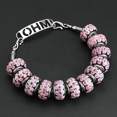OHM Beads Bloom of Connection pink glass Bead by The Alternative Bead. Your official OHM Beads Retailer from Germany