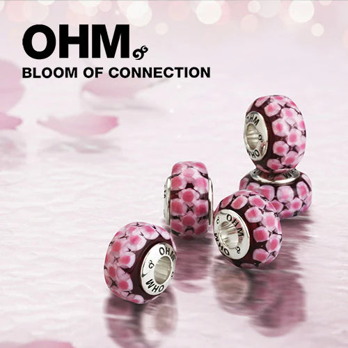 OHM Beads Bloom of Connection pink glass Bead by The Alternative Bead. Your official OHM Beads Retailer from Germany