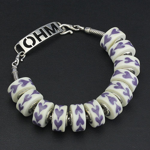OHM Beads Aubergine Adoration (AMG904)  sterling-silver Bead The Alternative Bead